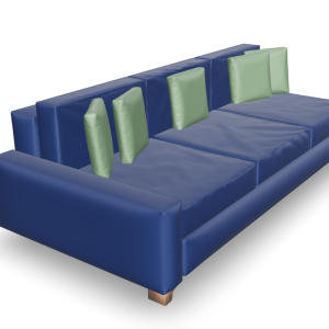 Design Sofa, Blue