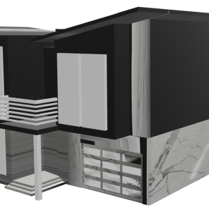 Modern house with garage